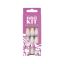 Selfie Star Набор накладных ногтей без клея Разноцветный френч, короткая длина  / Nails kit without glue Colorful French, short length SSNK5929, 24 шт PDV5929