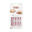 Kiss Набор накладных ногтей с клеем "Розовая пыль" короткой длины 24шт.,  Nude Nails KGN07XC