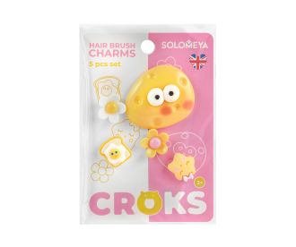 Solomeya Набор украшений для расчески, Летнее настроение, 5 шт./Set of charms for hair brush, Summer mood, 5 pcs. 