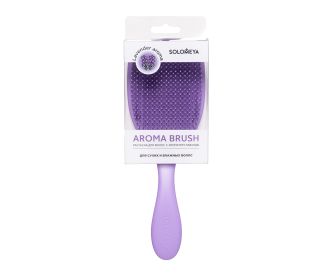 Solomeya Wet Detangler Brush Cushion Lavender / Расческа для сухих и влажных волос с ароматом лаванды MZ0015