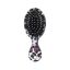 Solomeya Массажная мини-расческа  для волос с подвеской, Леопардовая, 1 шт. /Mini hair brush with keychain, Leopard Print,  1 шт 