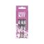 Selfie Star Набор накладных ногтей без клея Комикс дизайн, короткая длина  /  Nails kit without glue Comic nails, short length  SSNK6382, 24 шт 3g clear glue