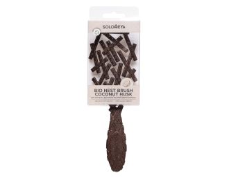 Solomeya Био-расческа для волос из кокосового волокна/ Bio Nest Brush Coconut Husk, 1 шт 
