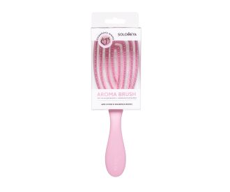 Solomeya Wet Detangler Brush Oval Strawberry / Расческа для сухих и влажных волос с ароматом клубники MZ0011