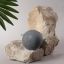 Solomeya Очищающий спонж для умывания конняку с древесным углем / Charcoal Konjac Sponge, 1 шт 