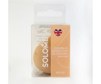 Solomeya Спонж для макияжа с двойным срезом, Бежевый, 1 шт./Solomeya Double-Sided Cut blending sponge, Beige, 1 pcs. 