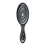 Solomeya Подвижная био-расческа для волос Черная /Detangling bio hair brush Black , 1 шт