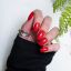 Selfie Star Набор накладных ногтей без клея Классический красный, короткая длина  /  Nails kit without glue Real Red, short length  SSNK4360, 24 шт PDV4360