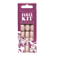 Selfie Star Набор накладных ногтей без клея Натуральный френч, короткая длина  /  Nails kit without glue Natural French, short length  SSNK050, 24 шт FDV050