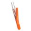 Solomeya Пинцет для бровей со скошенным краем и силиконовой щеточкой/Eyebrow tweezer with wide beveled edge and silicone brush ST006, 1 шт.