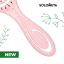 Solomeya Подвижная био-расческа для волос Светло-розовая /Detangling bio hair brush Light pink , 1 шт в упаковке