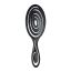 Solomeya Подвижная био-расческа для волос Черная /Detangling bio hair brush Black , 1 шт