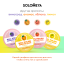 Solomeya Салфетки для снятия лака без ацетона с ароматом Ананаса, 30 шт / Nail polish remover pads acetone free Ananas, 30 pcs Q103 