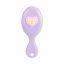 Solomeya Массажная мини-расческа  для волос с подвеской, Лиловая, 1 шт. /Mini hair brush with keychain, Lilac,  1 шт 