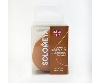 Solomeya Спонж для макияжа с двойным срезом, "Кофе Мокка", 1 шт./Solomeya Double-Sided Cut blending sponge, Mocha Mousse, 1 pcs. 