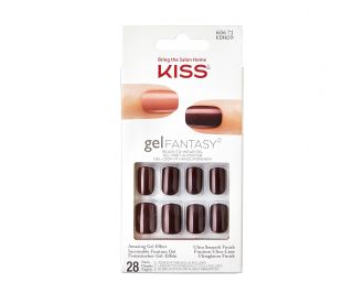 Kiss Набор накладных ногтей с клеем "5-я Авеню" 28 шт Gel Fantasy Nail Kit KGN09
