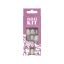 Selfie Star Набор накладных ногтей без клея Нюдовая рапсодия, короткая длина  /  Nails kit without glue Nude rhapsody, short length  SSNK057, 24 шт PDV2057