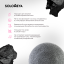 Solomeya Очищающий спонж для умывания конняку с древесным углем / Charcoal Konjac Sponge, 1 шт 