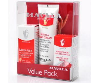 Mavala Подарочный набор Увлажнение для рук и ногтей (сыворотка Мавафлекс, крем для рук 50 мл, щеточка для ногтей) Value pack Moisturising care for nai 9239098