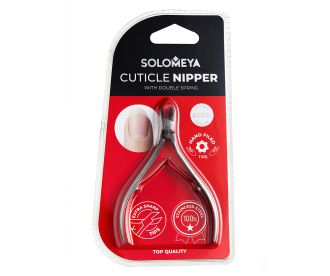 Solomeya Кусачки для кутикулы с двойной пружиной и защитным колпачком/Cuticle Nipper with double spring and protective cap, SC001, 1 шт.