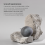 Solomeya Очищающий спонж для умывания конняку с древесным углем / Charcoal Konjac Sponge, 1 шт 