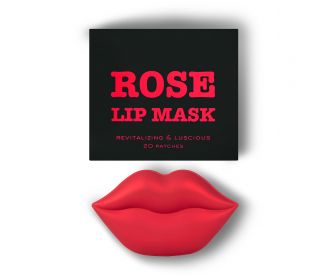 Kocostar Гидрогелевые патчи для губ (20  патчей) ( Роза) 50г/ Rose Lip Mask Jar