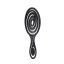 Solomeya Подвижная био-расческа для волос Черная /Detangling bio hair brush Black , 1 шт в упаковке