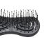 Solomeya Подвижная био-расческа для волос мини Черная /Detangling bio hair brush mini  Black , 1 шт