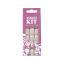 Selfie Star Набор накладных ногтей без клея Классический френч, короткая длина  /  Nails kit without glue Classic French, short length SSNK0011, 24 шт FD0011