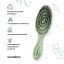 Solomeya Подвижная био-расческа для волос c натуральной щетиной Зеленая /Detangling bio hair brush with natural boar bristle Green , 1 шт в упаковке 5440-4-M2