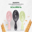 Solomeya Подвижная био-расческа для волос Черная /Detangling bio hair brush Black , 1 шт в упаковке
