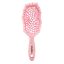 Solomeya Массажная расческа для сухих и влажных волос с широкими зубьями Розовая /  Wide teeth air cushion brush for wet&dry hair  Pink 
