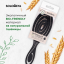 Solomeya Подвижная био-расческа для волос Черная /Detangling bio hair brush Black , 1 шт в упаковке