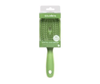 Solomeya Расческа для волос вентилируемая, Зеленая / Vented Hair Brush , Green, 1 шт в упаковке 