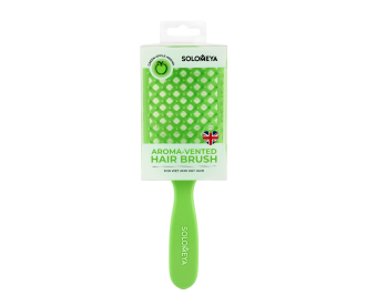Solomeya Арома-расческа вентилируемая, Зеленое Яблоко, 1 шт. / Aroma- vented hair brush, Green Apple, 1 pcs. 