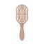 Solomeya Расческа массажная для волос с натуральной щетиной, Бежевая / Hair Brush with natural boar bristle, Beige, 1 шт в упаковке 