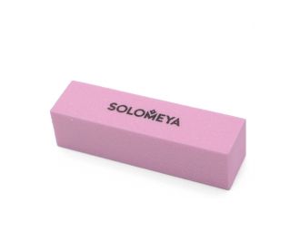 Solomeya Блок-шлифовщик д/ногтей "Нежный"розовый" 120 грит/Delicate Pink Sanding Block 142522 (#120)