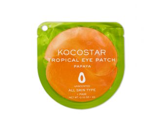 Kocostar Гидрогелевые патчи для глаз Тропические фрукты (2 патча/1 пара) (Папайя) 3г/ Tropical Eye Patch (Papaya) Single