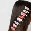Solomeya Заколка-зажим для волос в форме сердца / No Crease Hair Clips Heart, набор из 4 шт, ref. 230418-002 