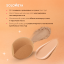 Solomeya Спонж для макияжа с двойным срезом, "Кофе Мокка", 1 шт./Solomeya Double-Sided Cut blending sponge, Mocha Mousse, 1 pcs. 
