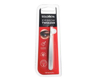 Solomeya Пинцет для бровей со скошенным краем в классическом дизайне/Eyebrow tweezer with a wide beveled edge in a classic design ST001, 1 шт.