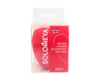 Solomeya Спонж для макияжа «Сердце», Красный, 1 шт./Solomeya Heart Shape Blending Sponge, Red, 1 pcs. 