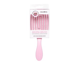 Solomeya Wet Detangler Brush Paddle Strawberry / Расческа для сухих и влажных волос с ароматом клубники MZ006