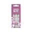Selfie Star Набор накладных ногтей без клея Натуральный френч, короткая длина  /  Nails kit without glue Natural French, short length  SSNK050, 24 шт FDV050