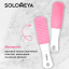 Solomeya Педикюрная пилка с микромассажем  Розовый кварц #80/150/ Pedicure nailfile with micromassage Pink Quartz