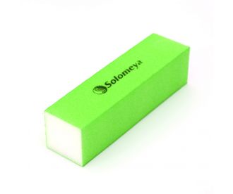Solomeya Блок-шлифовщик для ногтей зеленый Green Sanding Block 1737
