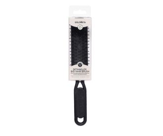 Solomeya Био-расческа для распутывания сухих и влажных волос Черная / Detangler Hairbrush for Wet & Dry Hair Black Aesthetic, 1 шт