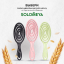 Solomeya Подвижная био-расческа для волос Светло-розовая /Detangling bio hair brush Light pink , 1 шт в упаковке