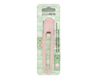 Solomeya Straw Banana Hair Clip, Pink/Крабик для волос из натуральной пшеницы в форме банана, цвет Розовый
