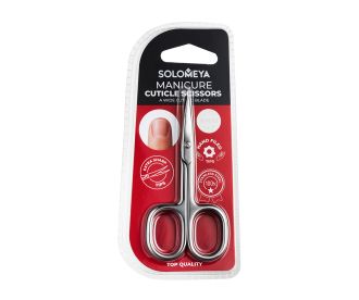 Solomeya Маникюрные ножницы для ногтей с широким изогнутым лезвием/Manicure Nail scissors with a wide curved blade SN003, 1 шт.